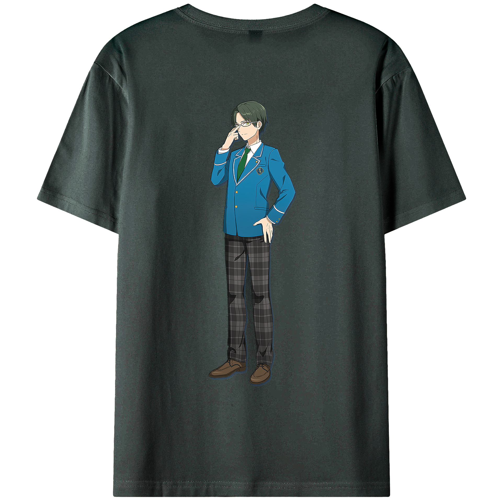 （画像用） あんさんぶるスターズ! Ensemble Stars 綿100％ メンズ半袖Tシャツ（バックプリント） 通気性